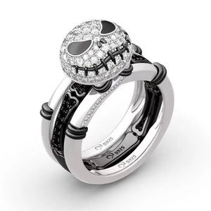 Jack Nightmare Before Christmas Crystal Alternating Ring